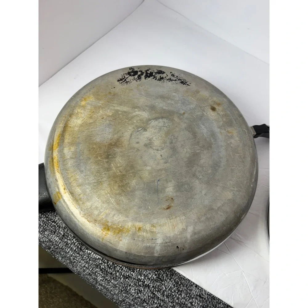 Farberware Aluminum Clad Stainless Steel 12 Inch Skillet with High Dome Lid USA